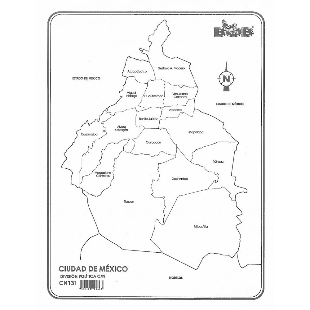 Mapa Cdmx Mural C Div C Nom Papeleria Wiki