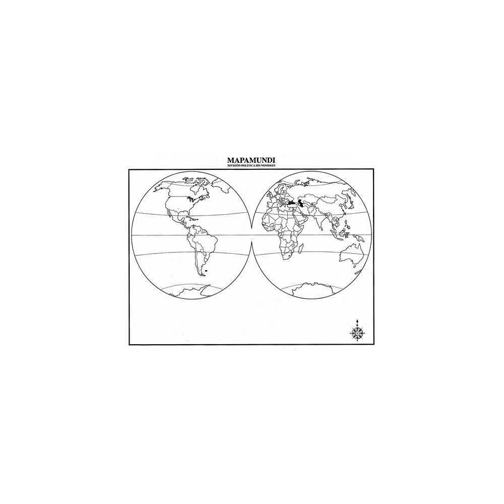 Mapa Planisferio Contorno Mini Papeleria Wiki 9613