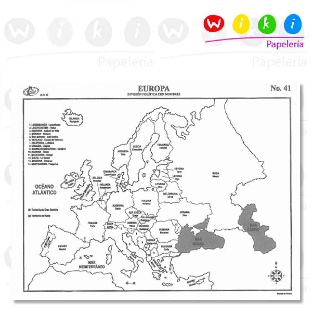 Mapa Europa Media Cartulina C Div C Nom Papeleria Wiki